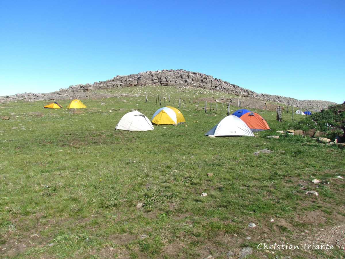 Campsite for the ascent of Cerro Tres Picos